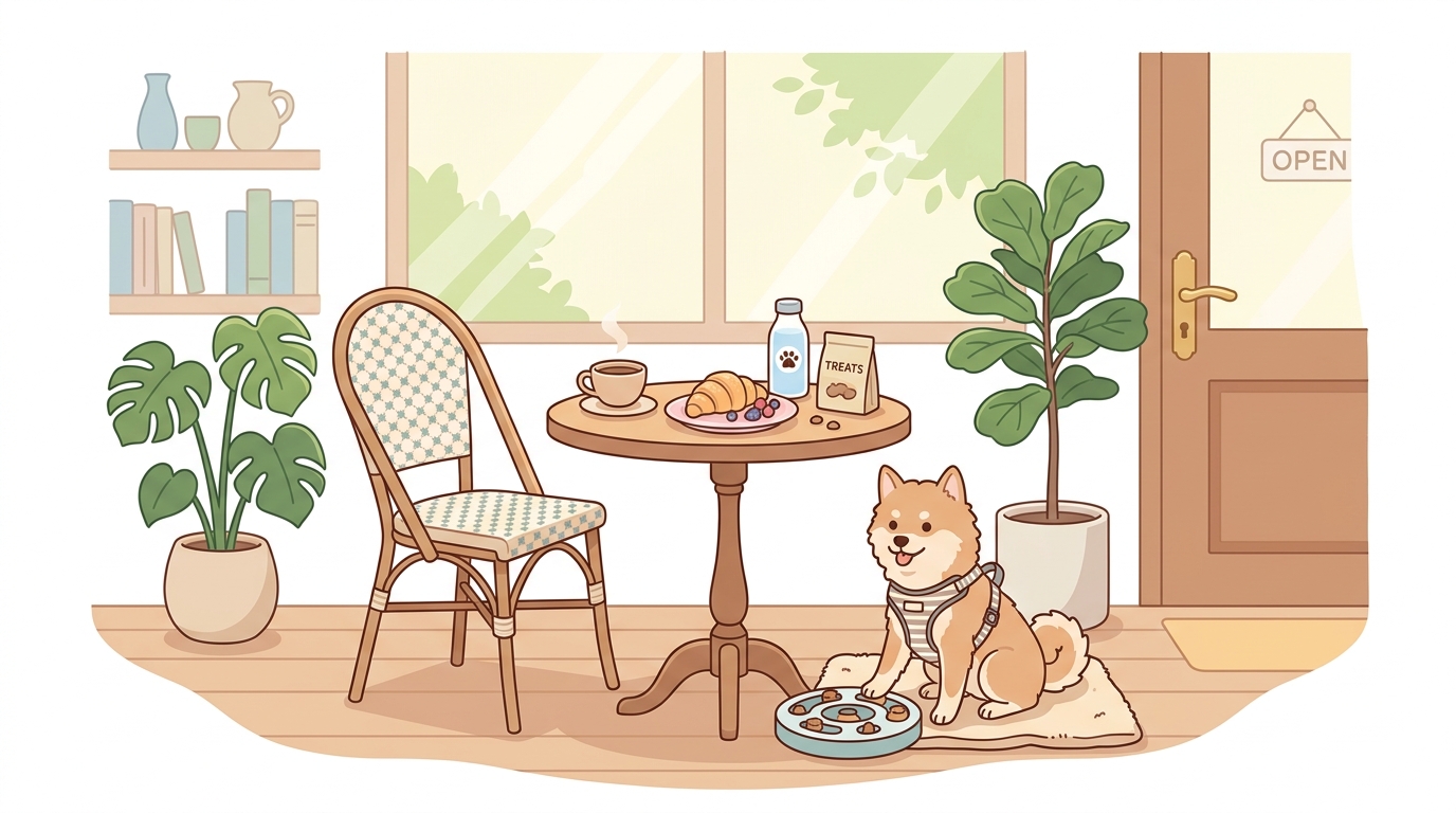 愛犬とのカフェタイム、新しい扉を開くために